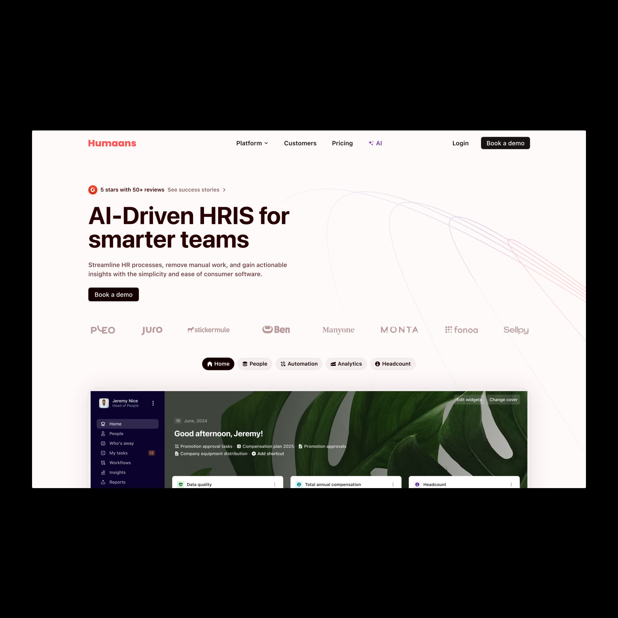 Humaans 2024 website redesign